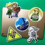 47PCS The Legend of Zelda Ocarina of Time Stickers Game Stickers Laptop Computer Bedroom Wardrobe Car Skateboard Motorcycle Bicycle Mobile Phone Luggage Guitar DIY Decal (The Legend of Zelda 47)