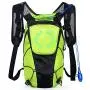 ECEEN LED Turn Signal Backpack Light Reflective Vest 18L Capacity Outdoor Sports Bag Flashing Warning Lamp Security Pack with 1L Bladder Bag & Wireless Remote Control for Safety Cycling