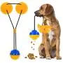 Suction Cup Dog Toys - 2020 Upgraded Pet Molar Bite Toy with 2 Suction Cups, Puppy Rope Toys for Playing Tug of War, Interactive Dog Chew Toys for Pulling Tugging Chewing Teeth Cleaning and Training