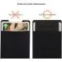 Sinjimoru Secure Card Holder for Back of Phone, Stretchy Fabric Cell Phone Wallet Stick On Credit Card Case for iPhone & Android. Sinji Pouch Flap Black Sinjimoru Secure Card Holder for Back of Phone, Stretchy Fabric Cell Phone Wallet Stick On Credit Card Case for iPhone & Android. Sinji Pouch Flap Black