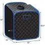 Giantex Portable Steam Sauna Spa 2L Folding Private Sauna Tent W/Chair Foot Massage Roller Absorbent Pad and 9 Adjustable Temperature Levels Spa Tent for Weight Loss Stress Fatigue (Black) Giantex Portable Steam Sauna Spa 2L Folding Private Sauna Tent W/Chair Foot Massage Roller Absorbent Pad and 9 Adjustable Temperature Levels Spa Tent for Weight Loss Stress Fatigue (Black)