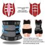 Vaslanda Men & Women 13 Bones Neoprene Waist Trainer Corset Waist Trimmer Belt Compression Fat Burining Girdle for Weight Loss