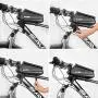 Epessa Bike Phone Mount Bag, Bicycle Waterproof Front Frame Top Tube Handlebar Bag with Sensitive Touch Screen for Cellphone Below 6.5’’,Large Capacity