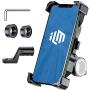 ILM Motorcycle Bike Phone Mount Holder 360° Rotation Adjustable Clamps for Handlebars Cell Phones iPhone Samsung Galaxy HUAWEI HTC (Classic Phone Holder)