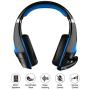 Gaming Headset, Beexcellent Gaming Headphone with Microphone for PS4/Xbox One(Adapter Need)/Nintendo Switch(Audio)/PC/Controller/Cellphone-Easy Volume Control with LED Lighting 3.5MM Jack(GM-5 Blue)