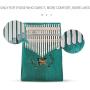 Vilihy Kalimba Mbira Thumb Piano Sanza 17 keys Solid Wood Finger Piano with Carry Bag Music Book Musical Scale Stickers Tuning Hammer Finger sleeve Musical Gift Easy to learn