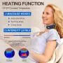 Neck Massager with Pulse Heated, Smart Portable Cordless Neck Massage Equipment, 3 Modes 15 Speeds Electric Pulse Massage Gifts for Women Men Dad Mom, Use at Home Office Travel (Blue) Neck Massager with Pulse Heated, Smart Portable Cordless Neck Massage Equipment, 3 Modes 15 Speeds Electric Pulse Massage Gifts for Women Men Dad Mom, Use at Home Office Travel (Blue)