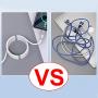 Magnetic Absorption Nano Data Cable, Super Organized Charging Cables Self Winding USB Charger Cord 360 Degree Streamer Data Cables Retractable Fast Charging Compatible with All i-Products (0.9M/3FT)