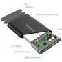 Krisdonia 50000mAh Laptop Power Bank 5/8.4/9/12/16/20V Portable Laptop Battery Charger with QC3.0 & Type-C for Dell, HP, Lenovo, Acer, MacBook and More
