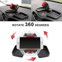 Camoo for Jeep Renegade Phone & GPS Holder 360 Degree Rotation with Storage Box Adjustable Fits Jeep Renegade 2015-2019