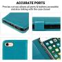 MONASAY iPhone 7 Wallet Case/iPhone 8 Wallet Case/iPhone SE 2020 Case,4.7-inch, [Glass Screen Protector Included] Flip Folio Leather Cell Phone Cover with Credit Card Holder for Apple iPhone 7/8/SE2