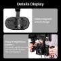 UURig 1/4" Wood Handle Grip Left Right Universal for Camera Cage Dual Hold Use Available, for Smartphone Video Rig Video-graphy Accessories Mobile Filming Hold Bracket