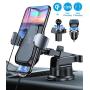 VANMASS Wireless Car Charger Mount, Automatic Clamping Qi 10W 7.5W Fast Charging Car Mount, Windshield Dashboard Air Vent Phone Holder Compatible with iPhone 11 Pro Xs X 8,Samsung S20 S10 Note10