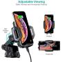 CHOETECH Wireless Car Charger, 10W/7.5W Qi Wireless Fast Charging Car Mount, USB-C Dashboard Phone Holder Compatible with iPhone SE, iPhone 11/11 Pro/11 Pro Max/XS Max, Galaxy S20/S20 Plus/Note10/S10