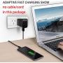 Samsung Adaptive Fast Charging Wall Charger Adapter Compatible with Samsung Galaxy S6 S7 S8 S9 S10 / Edge/Plus/Active, Note 5,Note 8, Note 9 and More (2 Pack) ChiChiFit Quick Charge (Black)