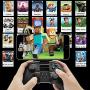FiveEyes Gamepad Gaming Controller Wireless Bluetooth Gaming Joystick Joypad with Clamp Holder Compatible with iOS/iPhone/iPad/PS4 remote play - Black