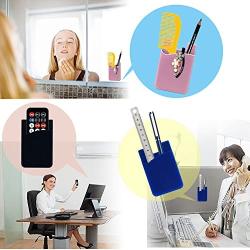 SHANSHUI Phone Card Holder, Silicone Adhesive Stick-on ID Credit Card Wallet Phone Case Pouch Sleeve Pocket Compatible with Most of Smartphones(iPhone/Android/Samsung Galaxy) - 5 Pack