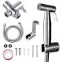 Kowela Handheld Bidet Toilet Sprayer, Stainless Steel Bathroom Bidet Sprayer Set, Baby Cloth Diaper Sprayer, Brush Nickel Finish,Wall or Toilet Mount