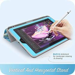 i-Blason Cosmo Case for iPad Air 3 Case 10.5" 2019 (3rd Gen) / iPad Pro 10.5 Case 2017, [Built-in Screen Protector] Trifold Stand Protective Case Cover with Pencil Holder and Auto Sleep/Wake, Blue