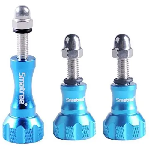 Smatree Aluminum Thumbscrew/Thumb Knob Compatible for Gopro Session, Hero 7,6, 5, 4, 3, 3+, 2, 1/DJI OSMO Action Cameras (3PCS, 1 Long + 2 Short) -Blue Smatree Aluminum Thumbscrew/Thumb Knob Compatible for Gopro Session, Hero 7,6, 5, 4, 3, 3+, 2, 1/DJI OSMO Action Cameras (3PCS, 1 Long + 2 Short) -Blue