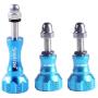 Smatree Aluminum Thumbscrew/Thumb Knob Compatible for Gopro Session, Hero 7,6, 5, 4, 3, 3+, 2, 1/DJI OSMO Action Cameras (3PCS, 1 Long + 2 Short) -Blue