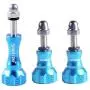 Smatree Aluminum Thumbscrew/Thumb Knob Compatible for Gopro Session, Hero 7,6, 5, 4, 3, 3+, 2, 1/DJI OSMO Action Cameras (3PCS, 1 Long + 2 Short) -Blue Smatree Aluminum Thumbscrew/Thumb Knob Compatible for Gopro Session, Hero 7,6, 5, 4, 3, 3+, 2, 1/DJI OSMO Action Cameras (3PCS, 1 Long + 2 Short) -Blue