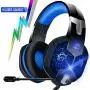 Alfheim Gaming Headset, Over Ear Headphones with LED Light & Noise Reduction Microphone for PS4, Xbox One, PC, Laptop & Smart Phone Alfheim Gaming Headset, Over Ear Headphones with LED Light & Noise Reduction Microphone for PS4, Xbox One, PC, Laptop & Smart Phone