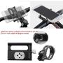 GUB Bicycle & Motorcycle Phone Mount, Aluminum Alloy Universal Bike Handlebar Phone Mount Holder Adjustable Compatible with iPhone X XR Xs 7s 8 Plus,Compatible with SamsungS9/S8/Note5/4 (Black)