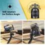 Zeadio Metal Mini Tripod + Ball Head Mount, with 1/4 Inch Screw Desktop Tabletop Stand Tripod for Smooth 4, Osmo Mobile, Vimble 2, Gimbal Handle Grip Stabilizer and All Cameras