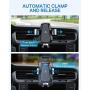 Andobil Automatic Wireless Car Charger Mount, Qi Safer Fast Charging 10W/7.5W Car Phone Holder Charger for Air Vent & Dash, Compatible iPhone 11 Series/SE/XS/XR/8, Samsung Galaxy S20/S10/S9/Note 10/9