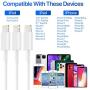 AUNC iPhone Charger 4PACK 3/3/6/6Feet Long USB Charging Cable High Speed Connector Data Sync Transfer Cord Compatible with iPhone Xs Max/X/8/7/Plus/6S/6/SE/5S iPad