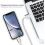 JIMROZ iPhone Charger, MFi Certified Lightning Cable 3 Pack 10ft Nylon Braided Fast Charging Sync Cord Compatible with iPhone 11 Pro Max XS XR X 8 7 6s 6 Plus 5 5s, iPad, iPod and More, Silvergrey