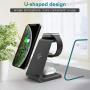 Wireless Charging Stand, GEEKERA 3 in 1 Wireless Charger Fast Charging Dock Station for Apple Watch 5 4 3 2 1, Airpods Pro, iPhone 11/11 Pro/X/Xr/Xs/8 Plus, and Qi-Certified Phones
