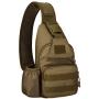 Tactical Military Chest Sling Bag Water Resistant MOLLE Shoulder Backpack Mens One Strap Daypack with Water Bottle Holder
