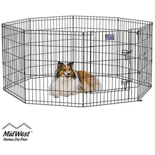 MidWest Homes for Pets Folding Metal Exercise Pen/Pet Playpen