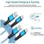 USB C Cable, 3 Pack 6ft Braided Type C Fast Charger Charging Cord Compatible with Samsung S10 9 8 Note 9 8, iPad Pro 11 2018, MacBook Pro 2018, Moto G7 Z4 G6,LG Stylo G8 7, Google Pixel USB C Cable, 3 Pack 6ft Braided Type C Fast Charger Charging Cord Compatible with Samsung S10 9 8 Note 9 8, iPad Pro 11 2018, MacBook Pro 2018, Moto G7 Z4 G6,LG Stylo G8 7, Google Pixel