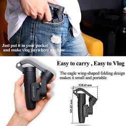 FeiyuTech Vlog Pocket Foldable 3 Axis Smartphone Handheld Gimbal Stabilizer for iPhone 11 Xs Max Xr X 8 Plus 7 6 SE Android Smartphone Samsung Galaxy S9+ S9 S8+ S8 S7,240 g Payload,-Black
