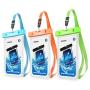 Mpow Universal Waterproof Case,  3 Pack Waterproof Phone Pouch Underwater IPX8 Dry Bag Compatible iPhone 11/11 Pro Max/Xs Max/XS/XR/X/8P, Galaxy S20/S10/S9, Google/HTC up to 6.8" (Blue Orange Green)