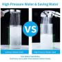 KAIYING Drill-Free High Pressure Handheld Shower Head with ON/OFF Pause Switch 3 Spray Modes Water Saving Showerhead, Detachable Puppy Shower Accessories (M:Shower Head (Chrome)+Bracket+Hose)