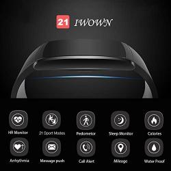 AUPALLA iWOWNFit i6 pro Activity Tracker Smart Bracelet Work with Heart Rate Monitor 21 Multi-Sports Modes Sleep Monitor Calories Burns GPS Calendar Alarm Support iPhone Android Smartphone