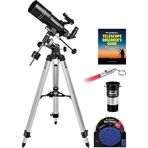 Orion Observer 80ST 80mm Equatorial Refractor Telescope Kit