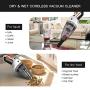 Handheld Cordless Vacuum Cleaner, BOLWEO DC 12V Portable Car Vacuum Cleaner for Car and Home, with Strong Suction High Power, Hand Vacuum, Lightweight for Wet Dry Use