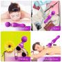 Personal Massager Handheld for Women Mini Wand Massager with 9 Powerful Speed Electric Body Massage Wand & Deep Tissue Massage Ball for Back Neck Shoulder Legs