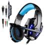 KOTION EACH G9000 3.5mm Game Gaming Headphone Headset Earphone Headband with Microphone LED Light for Laptop Tablet Mobile Phones