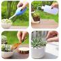 Homgaty 14 Pcs Transplanting Tools, Mini Garden Succulent Tool Small Gardening Hand Tools Set for Indoor Miniature Fairy Garden Plant Care