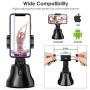 Selfie Stick,360° Rotation Auto Face&Object Tracking Smart Shooting Smartphone Mount Holder,Portable All-in-one Smart Selfie Stick Compatible with All iPhone and Android Phone