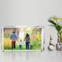 Boxalls 3.5x5 Inches Acrylic Picture Frames, Desktop Frameless Photo Frames with Magnetic, Double Sided Transparent