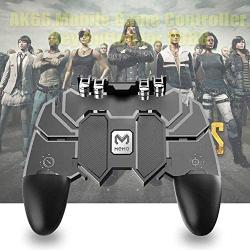 King Shine AK-66 All-in-One PUBG Remote Controller, Six Fingure Gampad for All Android & iOS Mobile Phones Size Upto 6.5" inch