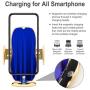 Wireless Car Charger Auto-Clamping Car Mount Air Vent Phone Holder & QC3.0 Car Charger 10W/7.5W/5W Compatible Galaxy S10/S10+/S9,Charging for iPhone 11/11 Pro/11 Pro Max/XSMax/XS/XR/X/8P