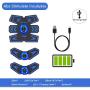 OPDG-SPORTCDIA Abs Stimulator Ab Stimulator Rechargeable Ultimate Abs Stimulator for Men Women Abdominal Work Out Ads Power Fitness Abs Muscle Training Gear ABS Workout Equipment Portable